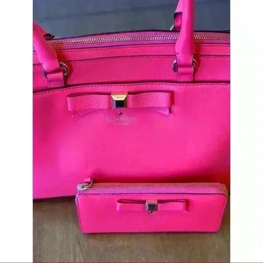 KATE SPADE Bright Coral Geranium Tote